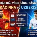Nhận định trực tiếp trận đấu Bồ Đào Nha vs Uzbekistan tại bảng K World Cup 2026.