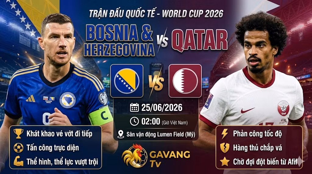 Nhận định Bosnia vs Qatar 02h00 ngày 25/6: Vé vớt World Cup