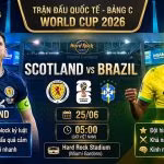 Nhận định trận đấu Scotland vs Brazil lượt cuối bảng C World Cup 2026.